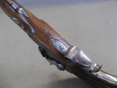 Perkussionspistole – Lüttich, 19. Jahrhundert.