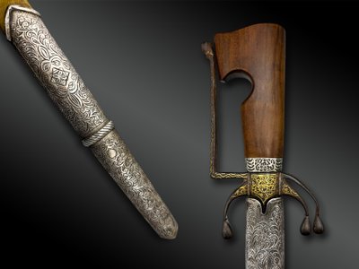 SABRE Nimcha de type meknassi - Maroc - XIXe siècle