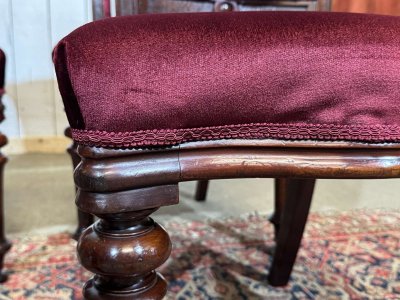 Suite de 6 chaises Victorienne XIXème en acajou