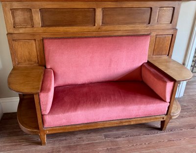 Banquette en chêne 1930