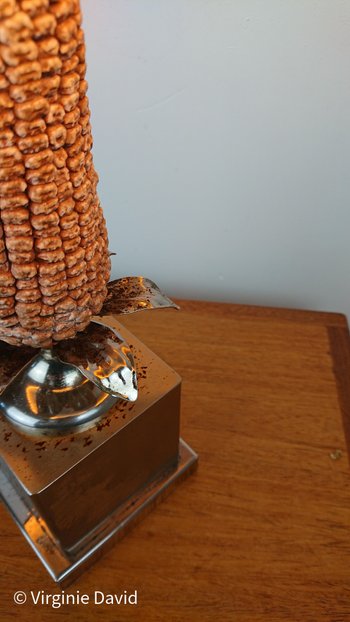 Corn cob lamp in the style of Maison Charles