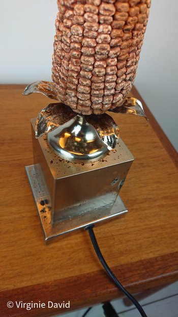 Corn cob lamp in the style of Maison Charles