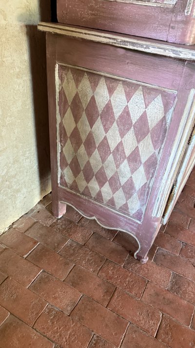 Two-part Louis XV buffet dating from the 19th century, original patina