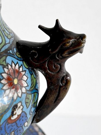 Paire de Vases en Émaux Cloisonnés, Japon – 2ème Partie XIXe