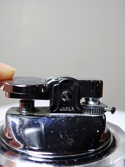 Vintage Murano crystal table lighter, attributed to Antonio Imperatore, 1970s