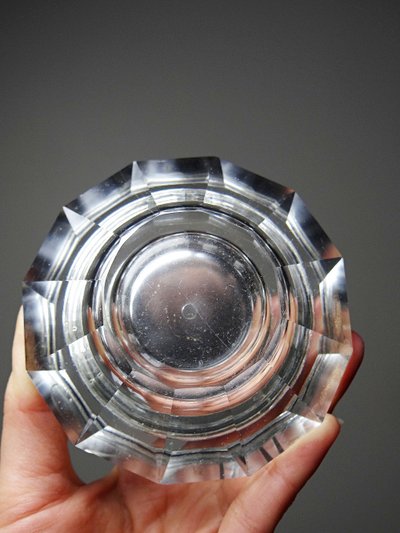 Vintage Murano crystal table lighter, attributed to Antonio Imperatore, 1970s