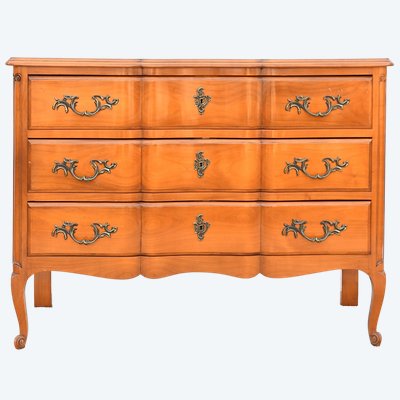 Louis XV style cherrywood chest of drawers