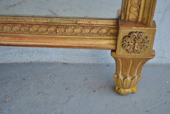 Spiegel Aus Goldenem Holz Louis XVI XIXth