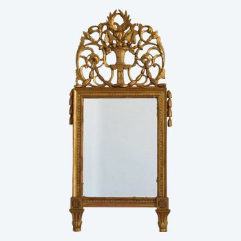 Miroir En Bois Doré Louis XVI époque XIXème