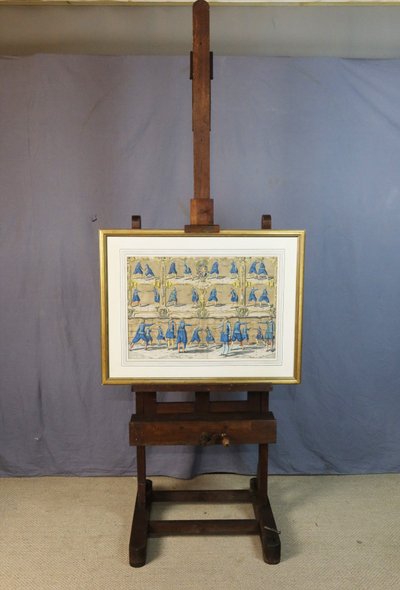 Cavalletto in quercia del XIX secolo