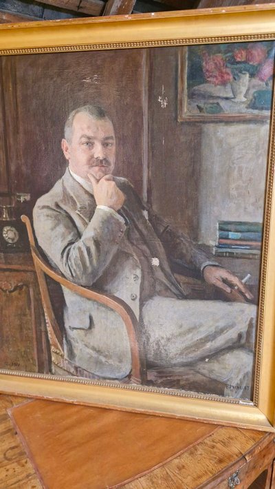 Porträt eines Mannes, Öl auf Leinwand