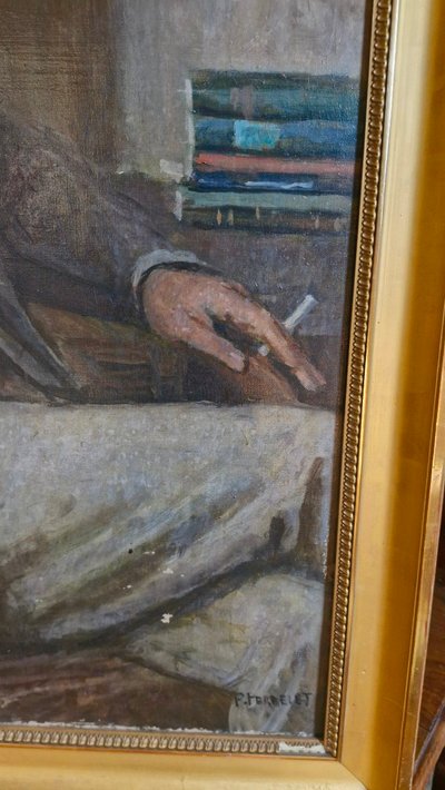 Porträt eines Mannes, Öl auf Leinwand