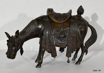 Cheval en Bronze, Style Asiatique – Début XXe