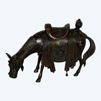 Cheval en Bronze, Style Asiatique – Début XXe