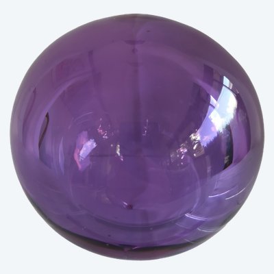 Große, malvenfarbene Kristallkugel von Baccarat, Modell Sirius, 1980er Jahre, 0,947 kg