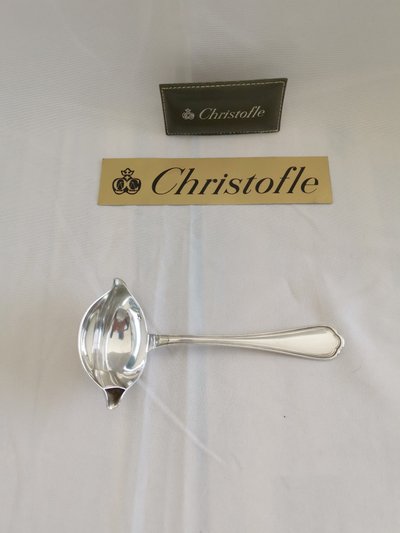 Cucchiaio da salsa Christofle Spatours per salse ricche e leggere, in metallo argentato.