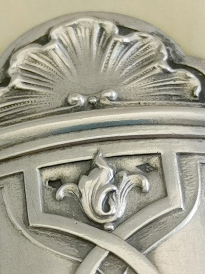 Solid silver letter opener, Art Nouveau period, late 19th century