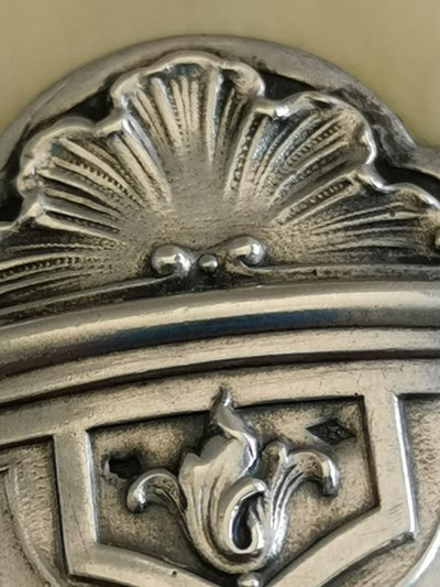 Solid silver letter opener, Art Nouveau period, late 19th century