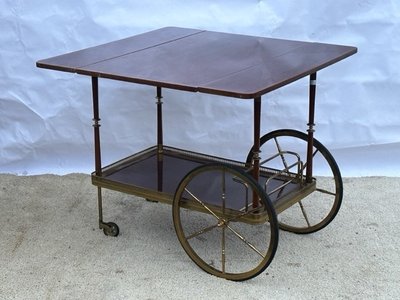 drop-leaf serving table