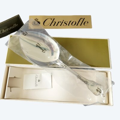Christofle Port Royal, neu in Blisterverpackung, versilberter Metall-Eiscremelöffel