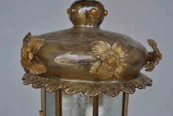 Italian Blown Glass Lantern After Murano