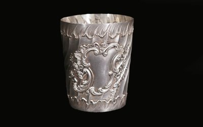 Solid silver goblet 19th century
