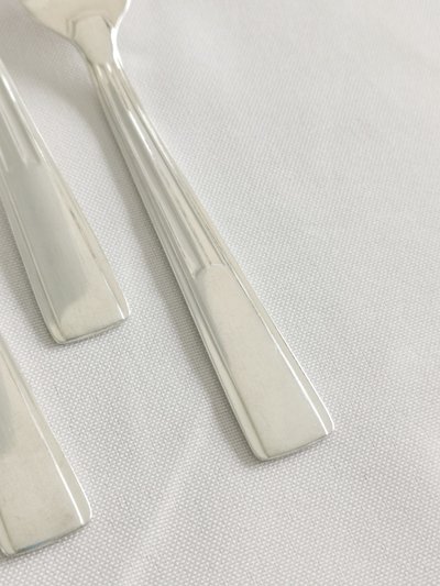 Ercuis Art Deco 12 versilberte Austerngabeln in einer Geschenkbox