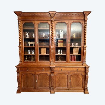 Importante Biblioteca in Stile Luigi XIII XIX Volta