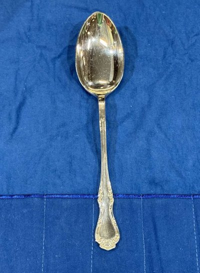 Cucchiaio da stufato placcato in argento, modello Russell di Mappin and Webb
