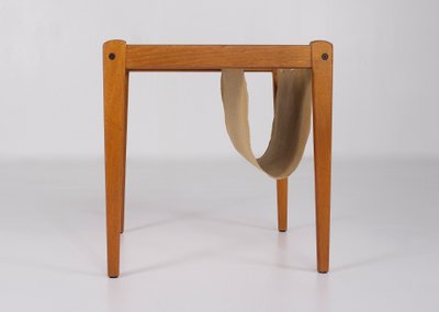 Side table/newspaper rack, teak, Denmark, 1960s.