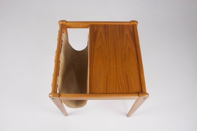 Side table/newspaper rack, teak, Denmark, 1960s.
