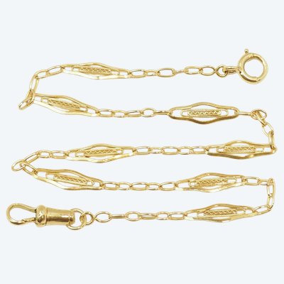 Antike Jugendstilweste aus 18-karätigem Gelbgold – 37 cm – 10,07 g