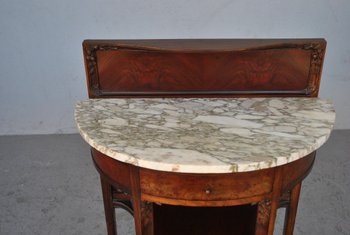 Paar Nachttische aus Mahagoni 1900 Jugendstil
