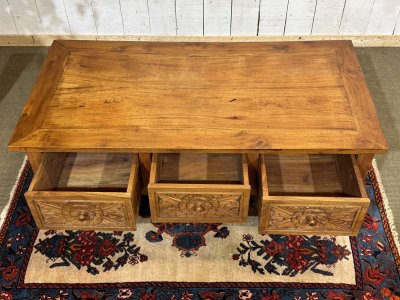 Teak coffee table, Indian manufacture from the 1970s