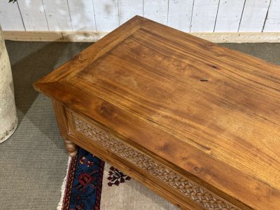 Teak coffee table, Indian manufacture from the 1970s