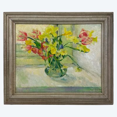 HST „Strauß aus Tulpen und Narzissen“