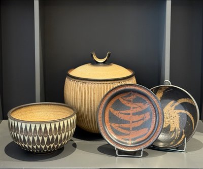 Harrison Mcintosh ensemble de 4 pièces en grès Mid-century