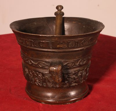 Bronze Mortar - Flanders - 16th Century, Dated 1574