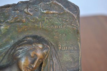 Bas Relief Bronze Legend Of The Ruins Egyptomania Levasseur