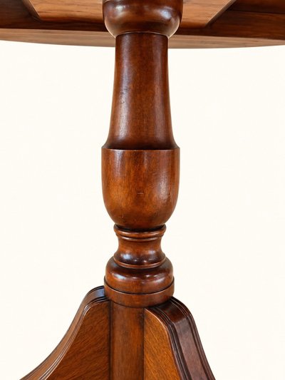 Grande Table Anglaise Extensible Acajou Style Régence Pieds Griffes Laiton