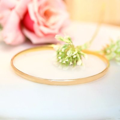 Bracelet demi jonc rond or jaune