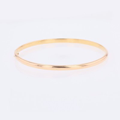 Bracelet demi jonc rond or jaune
