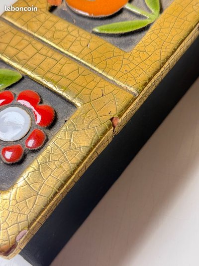 Ceramic Box – Mithé ESPELT (c. 1960) – "Three Flowers" Model