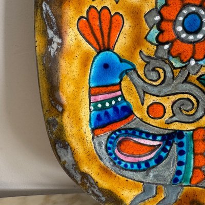 Ceramic plate by Marjatta Taburet HB Quimper