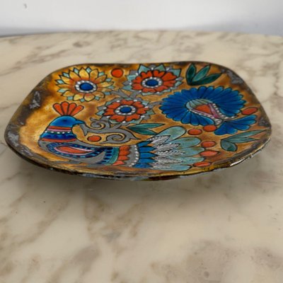 Ceramic plate by Marjatta Taburet HB Quimper