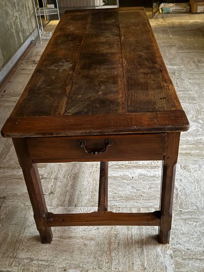 Tavolo rustico con 2 cassetti