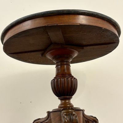 19th-century side table with claw feet