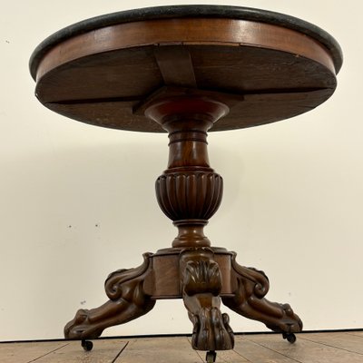19th-century side table with claw feet