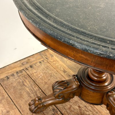19th-century side table with claw feet