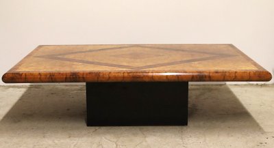 Couchtisch aus Ulmenmaserholz, 1970